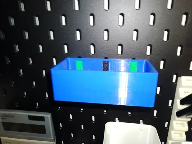 Ikea skadis box with removable hook — Image 3 of 3