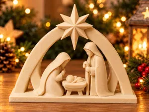 Fuzzy Nativity Scene
