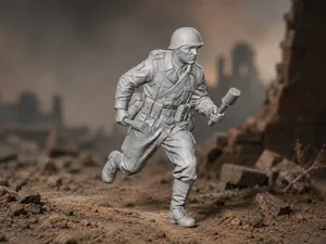 WWII Historical Grenadier Running