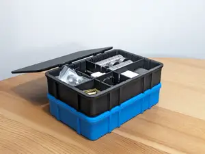 Stackable Box With Lid & Modular Internal Division