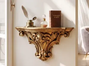 Baroque Ornate Corbel Wall Shelf Art