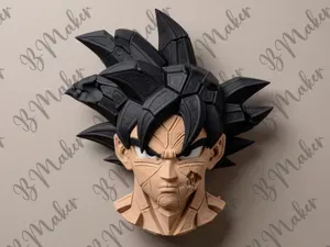 Goku - Piedra rota - Arte de pared- Dragon Ball