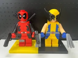 Stackable Stand for Big Brick Figure (6:1 Scale)