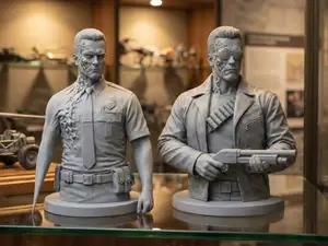 Terminator: T-800 & T-1000|Arnold|scultura|statua