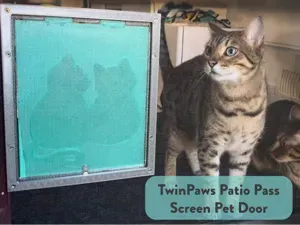 TwinPaws Patio Pass - Screen Pet Door