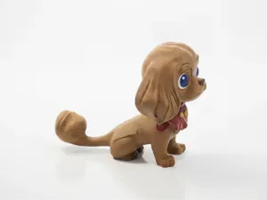 Cute Sitting Dog Figurine Chibi Pet 3D Printable
