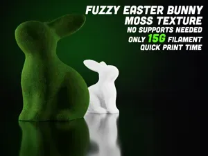 Fuzzy Easter Bunny - No Supports - 15g - 1 Hour