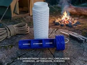 Compact & Ergonomic Travel Pill Organizer