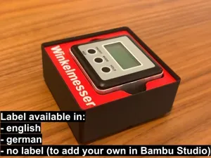 Gridfinity Bin inclinometer
