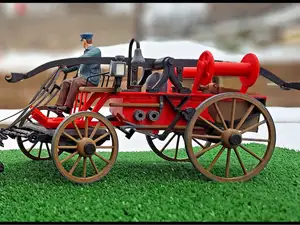 Horse-Drawn Hand-Pumped Fire Engine – 1900s Style