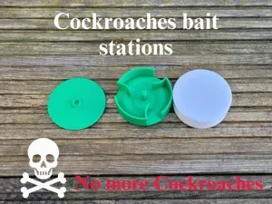 Cockroaches bait station. No trap.