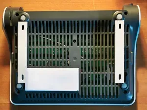 FritzBox wall holders with mounting helper caps
