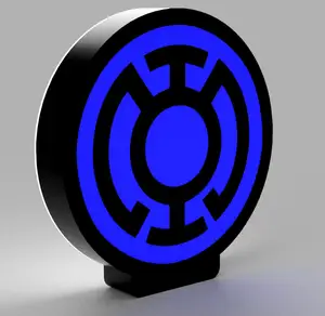 Blue Lantern LED Lamp