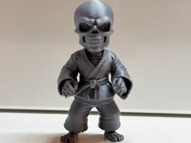 Esqueleto judoka. version Halloween