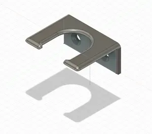 Small wall-holder for brushes etc