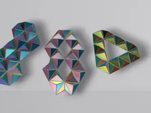 Infinite Flippy Flappy Pyramids Fidget Toy