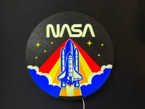 Nasa Lightbox Sign
