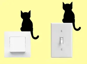 Sitting cat light switch design