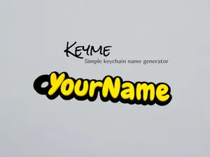 Keyme - Simple keychain name generator
