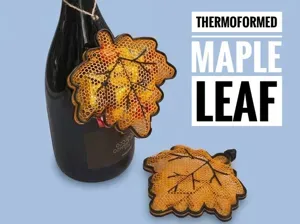 Thermoformed maple leaf