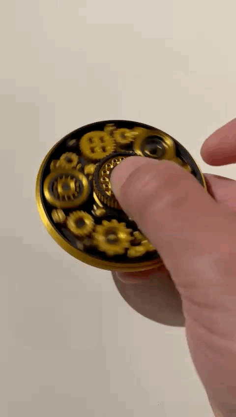 Steampunk fidget spinner