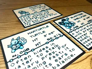 Pokemon Pokedex Squirtle Wartortle Blastoise