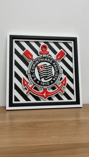 Corinthians – Quadro Decorativo 3D com Logo — Фото 2 из 2