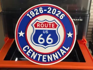 Route 66 - 100 Years Centennial Medallion