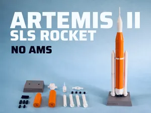NASA Artemis II SLS rocket - Assembly model easy