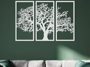 Tree Multi Panel 3D Wooden Wall Art