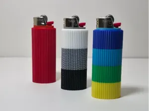 Ribbed BIC Lighter Sleeve