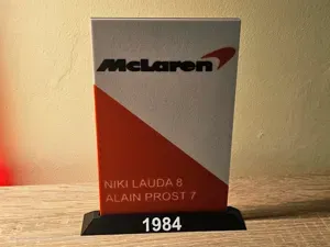 McLaren F1 1984 Sign - Lauda & Prost