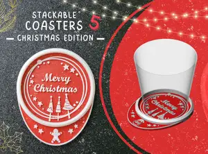 S.C. - Stackable Coasters - Gingerbread man - Gingy