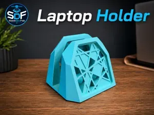 Modern Laptop Holder| Geometric Vertical Stand