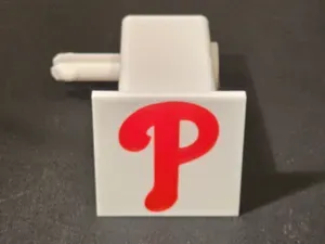 Philadelphia Phillies 2" trailer hitch cover