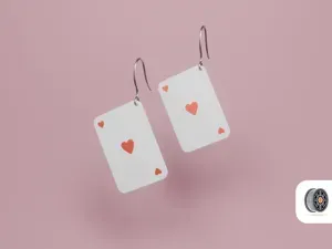 Deck of Love | A valentine's day card earring gift