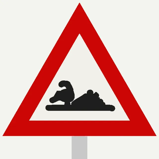 German Sign VZ 101-52 Loose Gravel - 6 Scales — Image 4 of 4