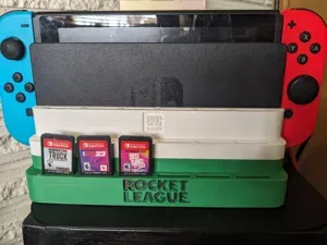 Cartridge display stand for Nintendo Switch dock