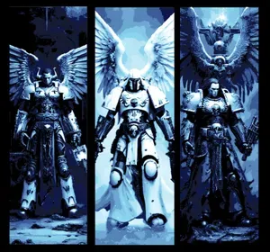 Warhammer 40000 Fan Art - Leadership Portraits - Set of 3 Bookmarks