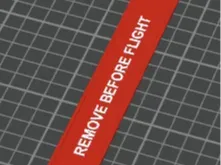 Remove Before Flight (RBF) Tag - Keychain