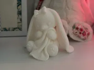 Cozy Blanket Bunny Sleeping Rabbit Nursery