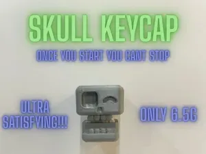 Skull face keycap for mechanical keyboard switch