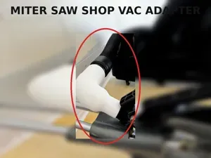 Craftsman Miter Saw -Shop Vac Dust Port Adapter