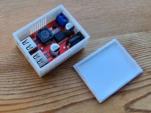 LM2596 Dual USB Buck Converter Snap-Fit Case