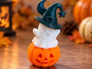 Cute Halloween Stack – Pumpkin Ghost Witch