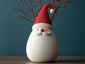 Santa Clause Vase - Perfect for the Holidays