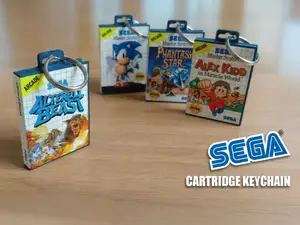 Sega Master System - Mega Drive - Case Keychain
