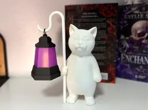 Lantern Keeper Cat – LED Tea Light Holder