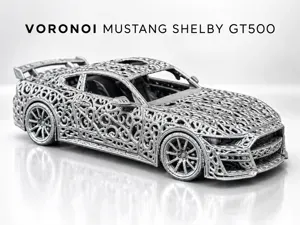 Voronoi Mustang Shelby GT500 – Detail Car Model