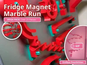Fridge Magnet Marble Run MEGA PACK